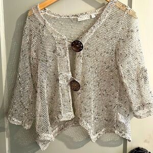 Hailey Lyn fishnet sweater